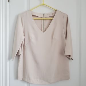 GUC Rachel Roy Crepe V-neck Blouse.